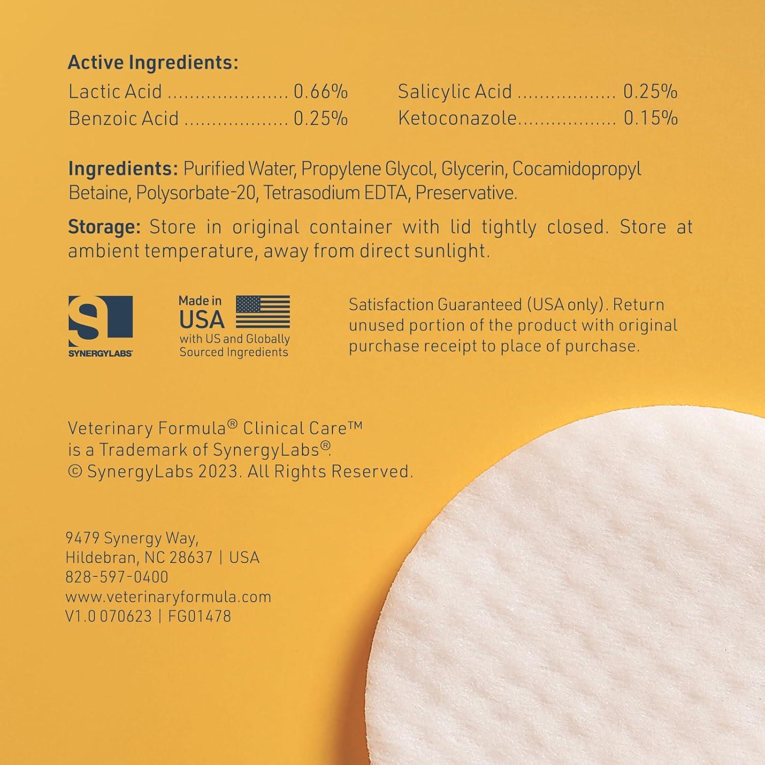 Toallitas de Terapia para Oídos Veterinary Formula 100ct