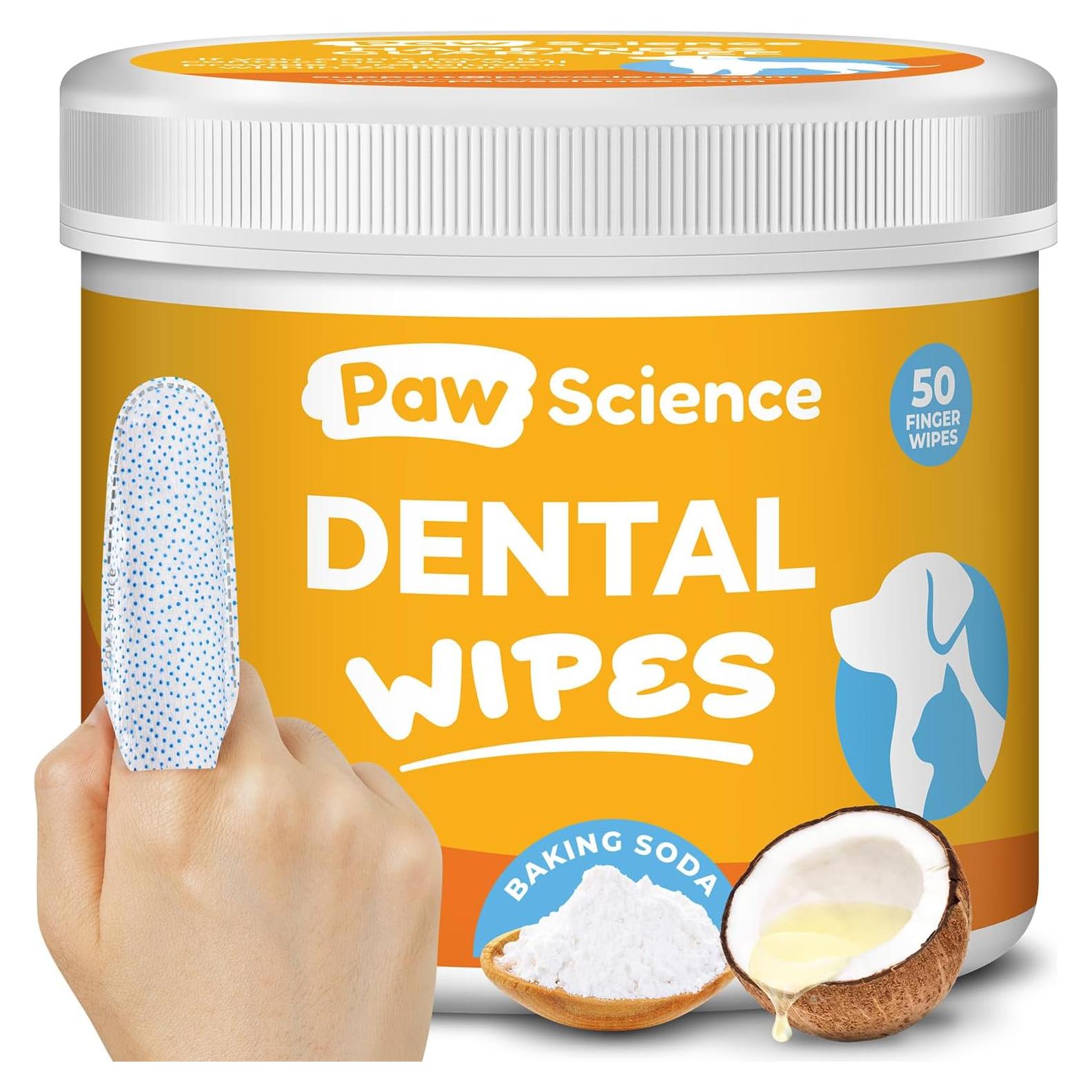 Toallitas Dentales Paw Science para Perros y Gatos - 240 g