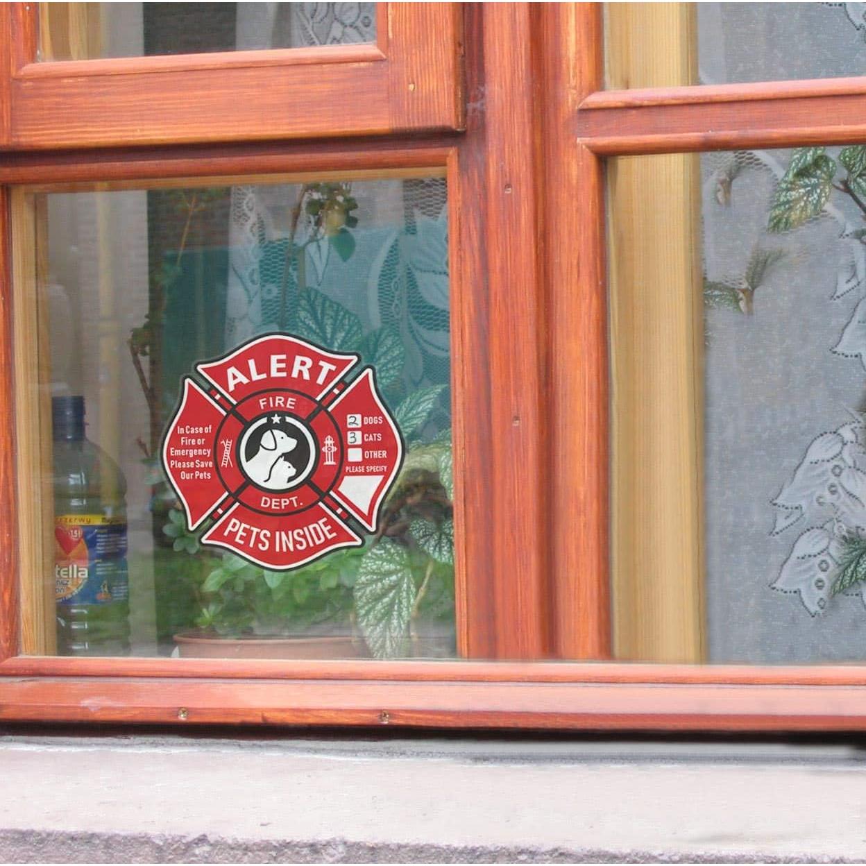 Calcomanías de Alerta para Mascotas WINGKIND - Kit de 6