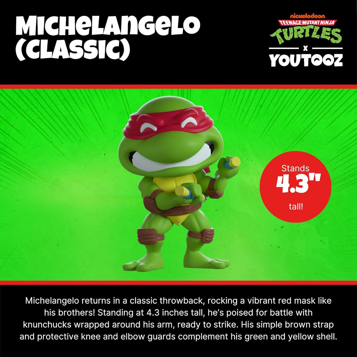 Figura de Vinilo Youtooz Michelangelo TMNT 8 cm Coleccionable