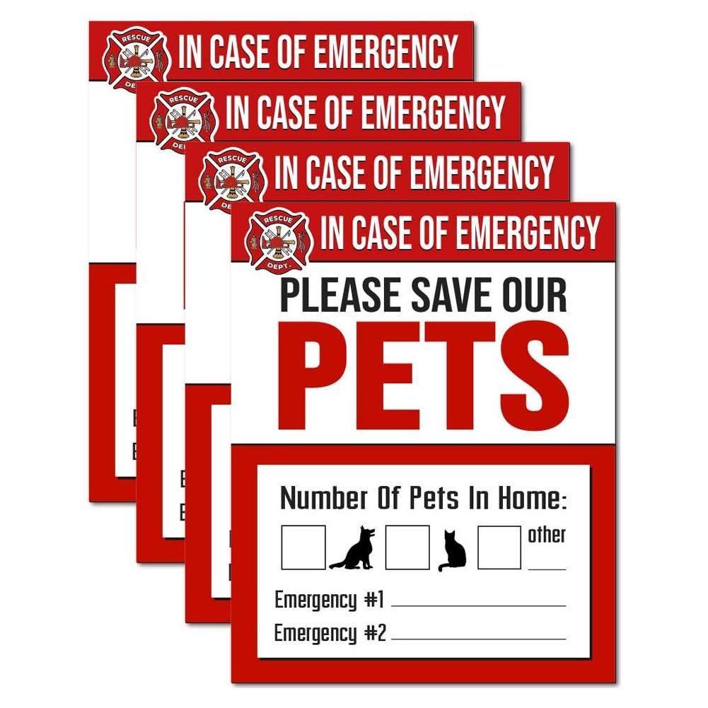 Sticker de Rescate de Mascotas It's a Skin - Paquete de 4 - 10.16x12.7cm