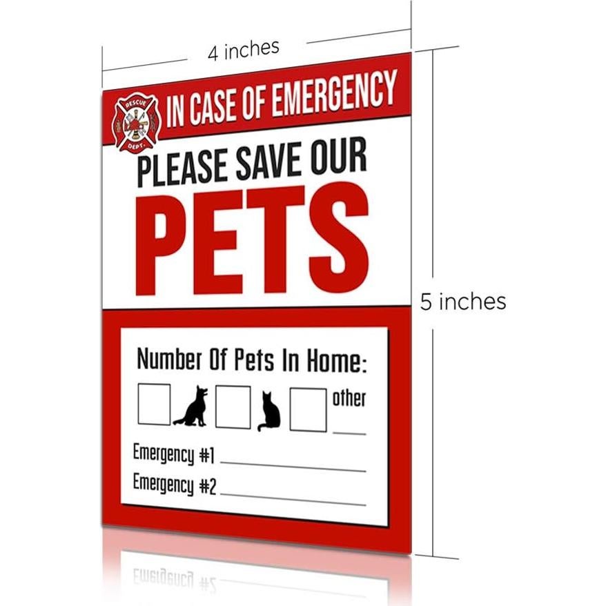 Sticker de Rescate de Mascotas It's a Skin - Paquete de 4 - 10.16x12.7cm