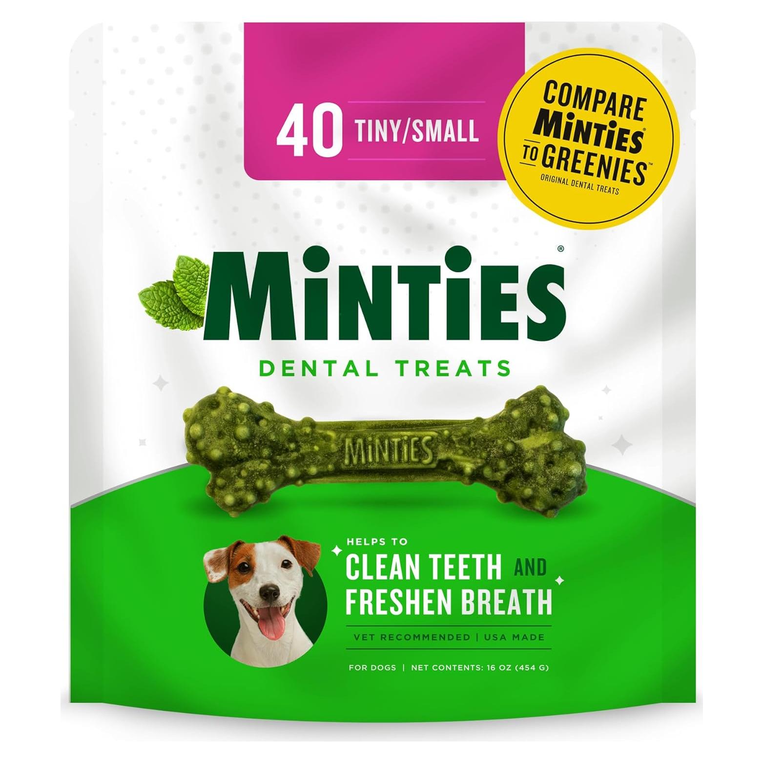 Minties Masticables Dentales para Perros Pequeños 0,45 kg