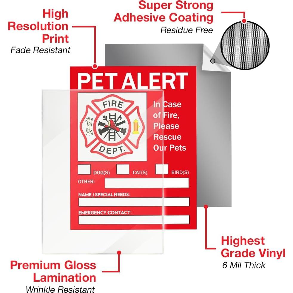 Etiqueta de Seguridad para Mascotas Pixelverse 12.7x10.16cm