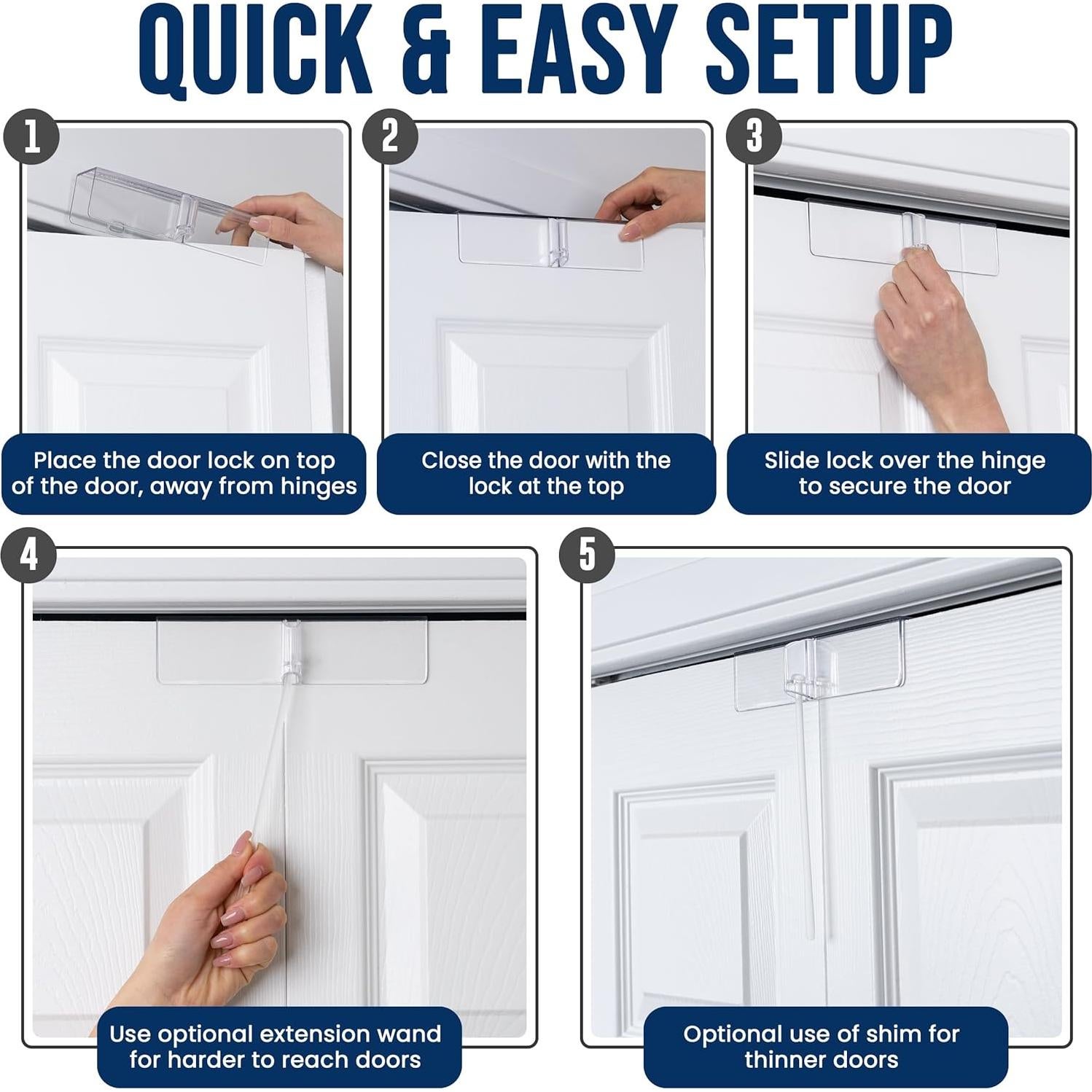 Cerradura Bi-Fold Safety Innovations 2-Pack para Closet