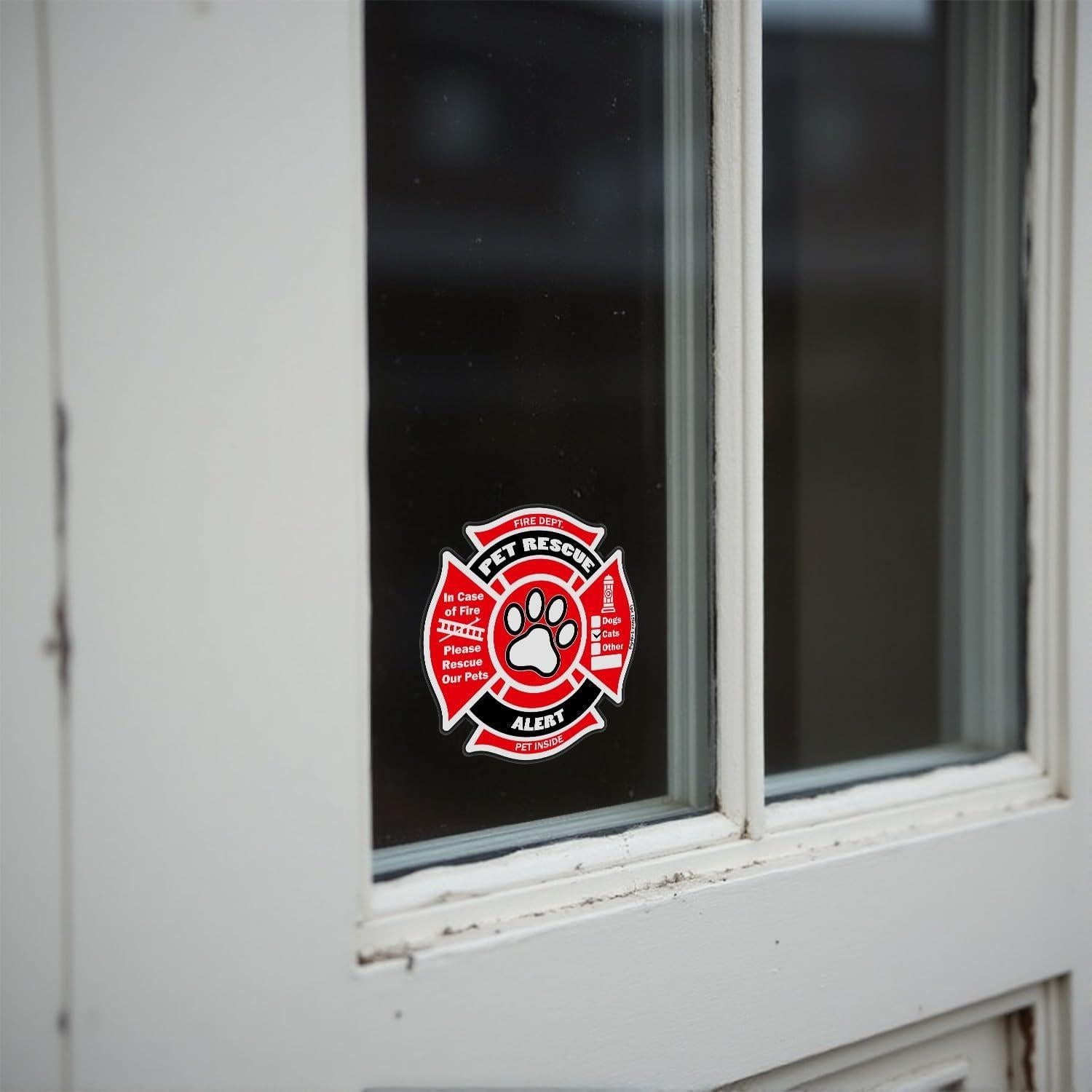 Calcomanías de Rescate de Mascotas Psyfer - Paquete de 4