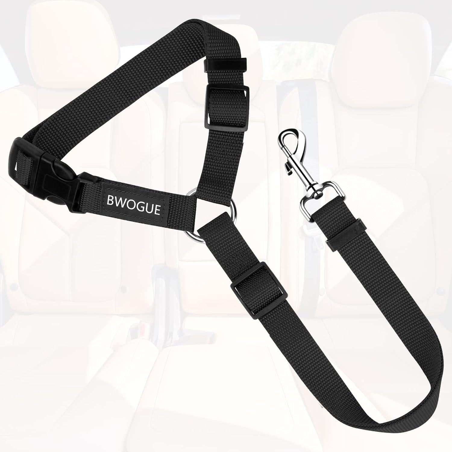 Cinturón de Seguridad para Mascotas BWOGUE Ajustable 45-76 cm