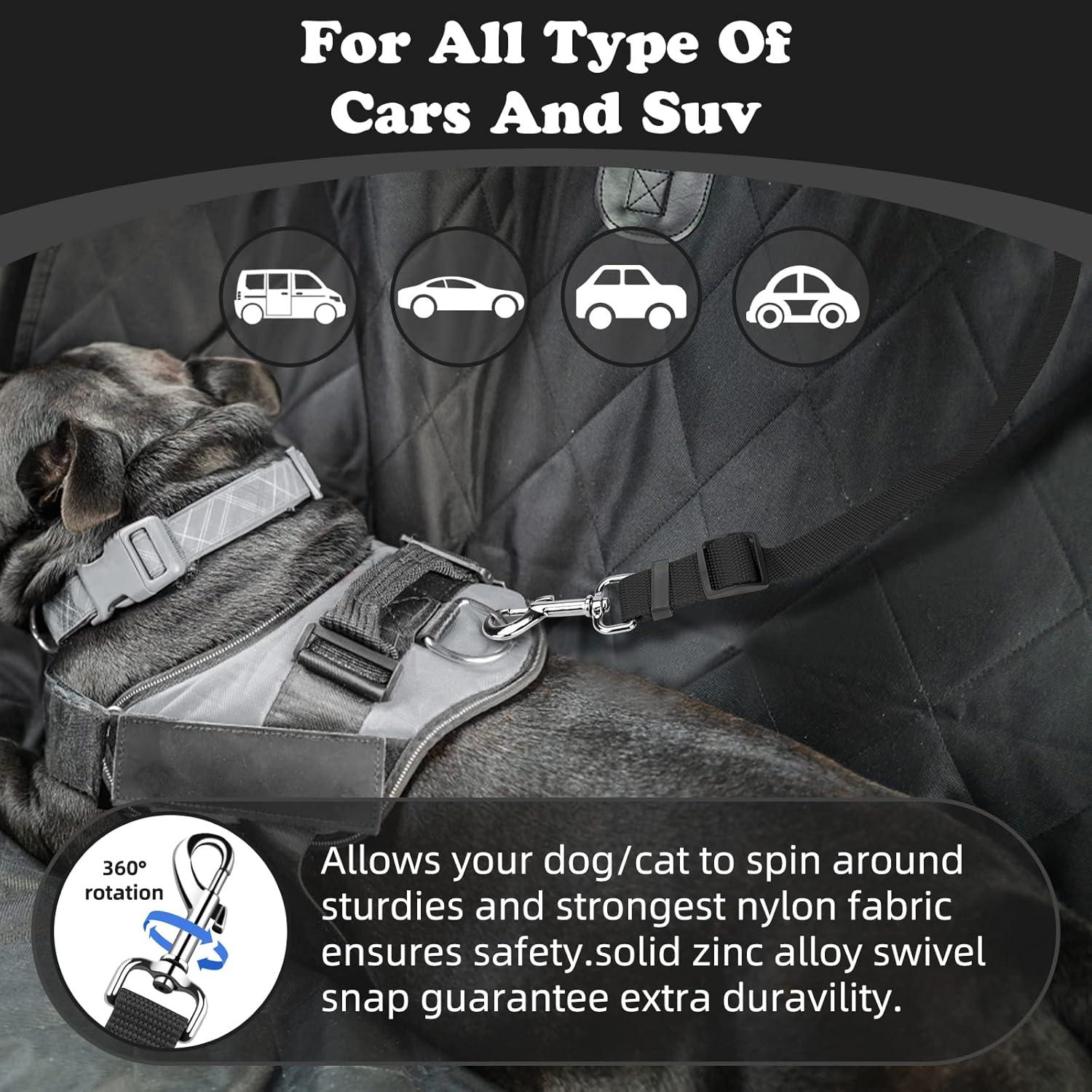 Cinturón de Seguridad para Mascotas BWOGUE Ajustable 45-76 cm