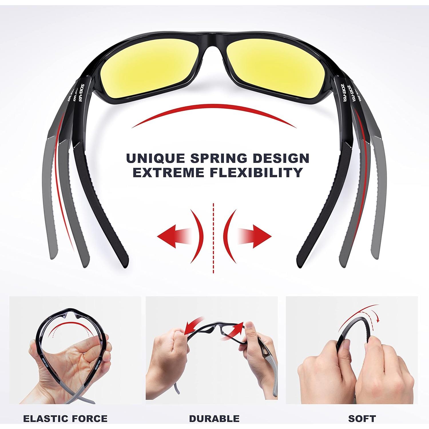 Gafas de sol deportivas RIVBOS RB831 polarizadas UV400