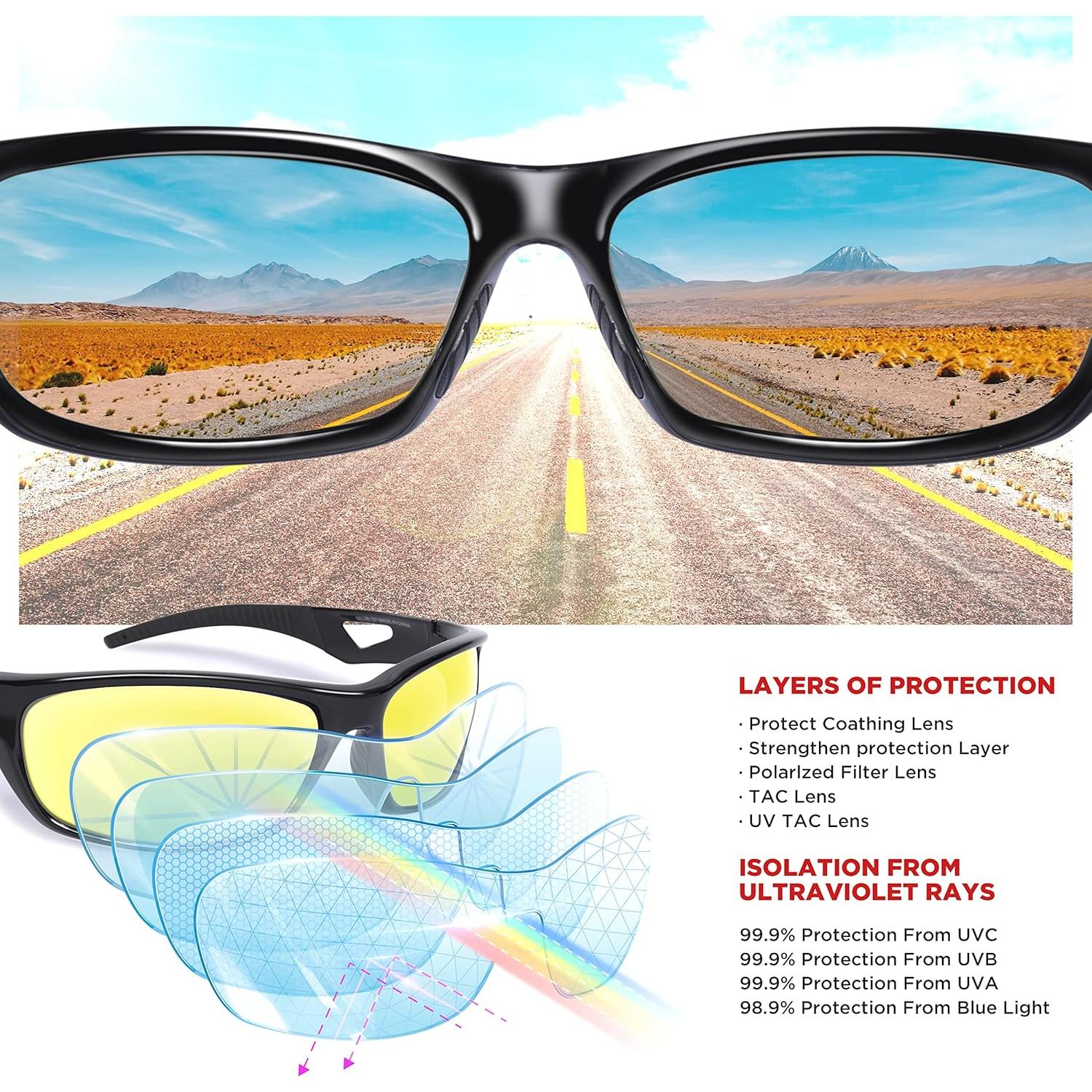 Gafas de sol deportivas RIVBOS RB831 polarizadas UV400