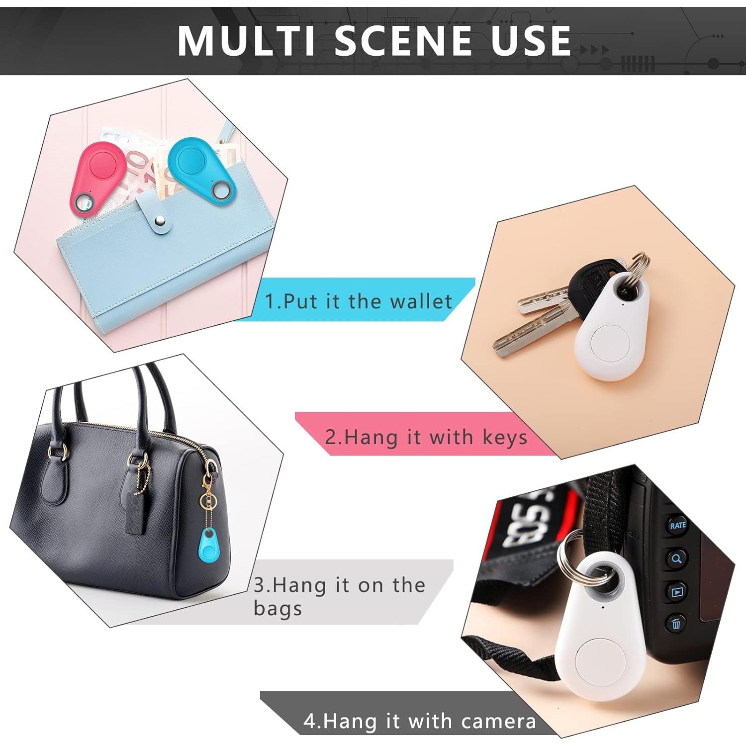 Konohan 8 Pack Localizador GPS Inalámbrico Anti Pérdida