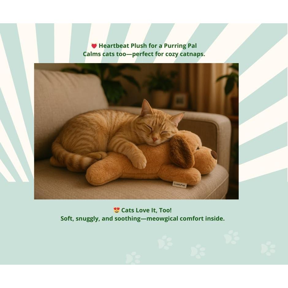 Juguete Calmante para Cachorros ComfyPup con Latido y Masticable