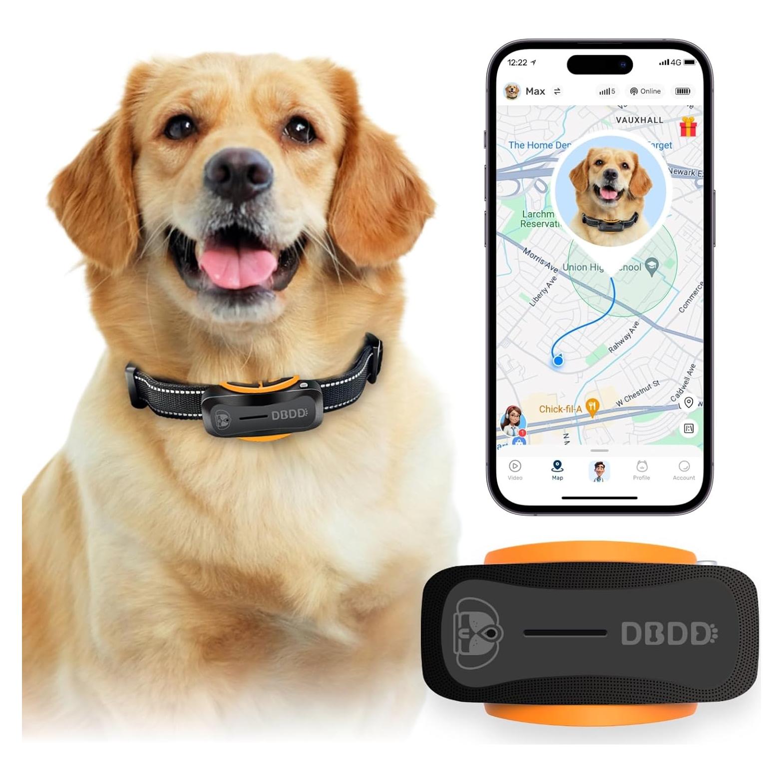 Rastreador GPS para Perros DBDD, Salud AI, Impermeable