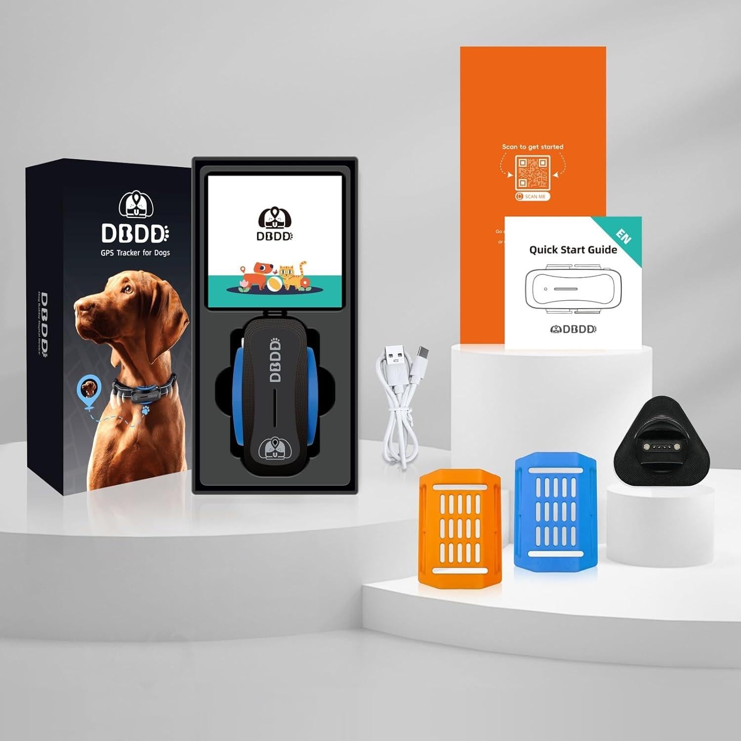 Rastreador GPS para Perros DBDD, Salud AI, Impermeable