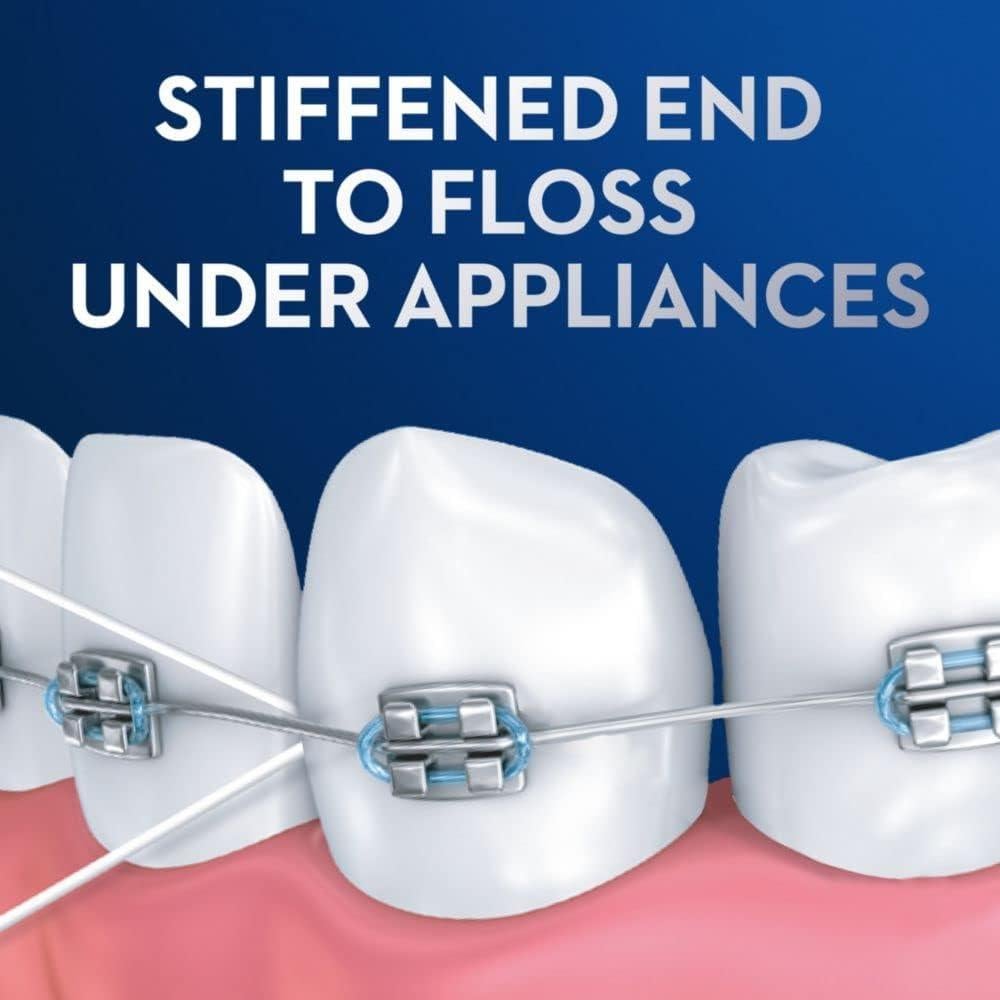 Hilo Dental Oral-B para Brackets Menta 100 Hilos Pre-Cortados