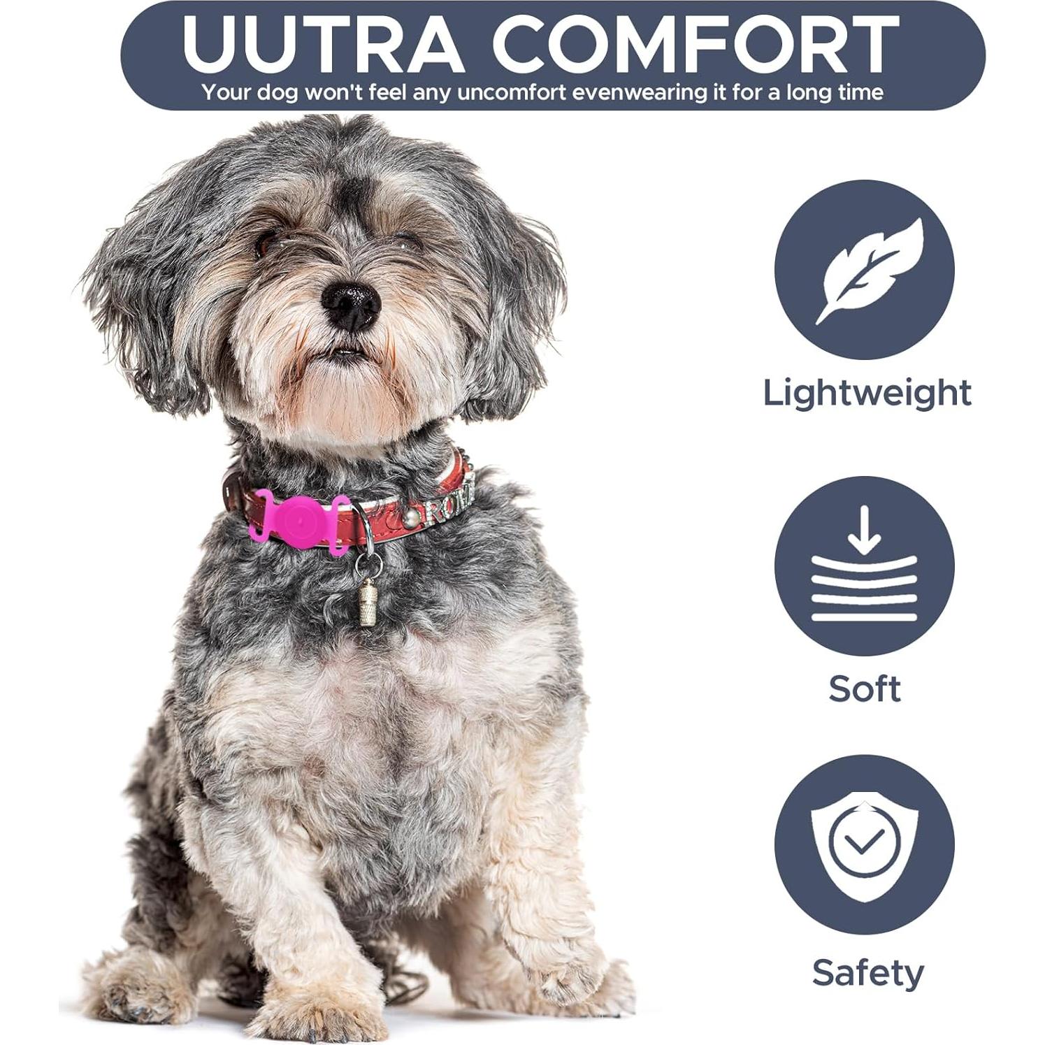 Rastreador GPS para Perros y Gatos Bingolar Rosa IPX8