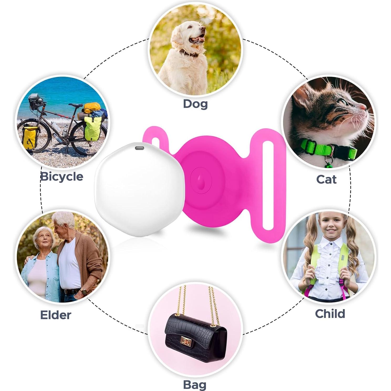 Rastreador GPS para Perros y Gatos Bingolar Rosa IPX8
