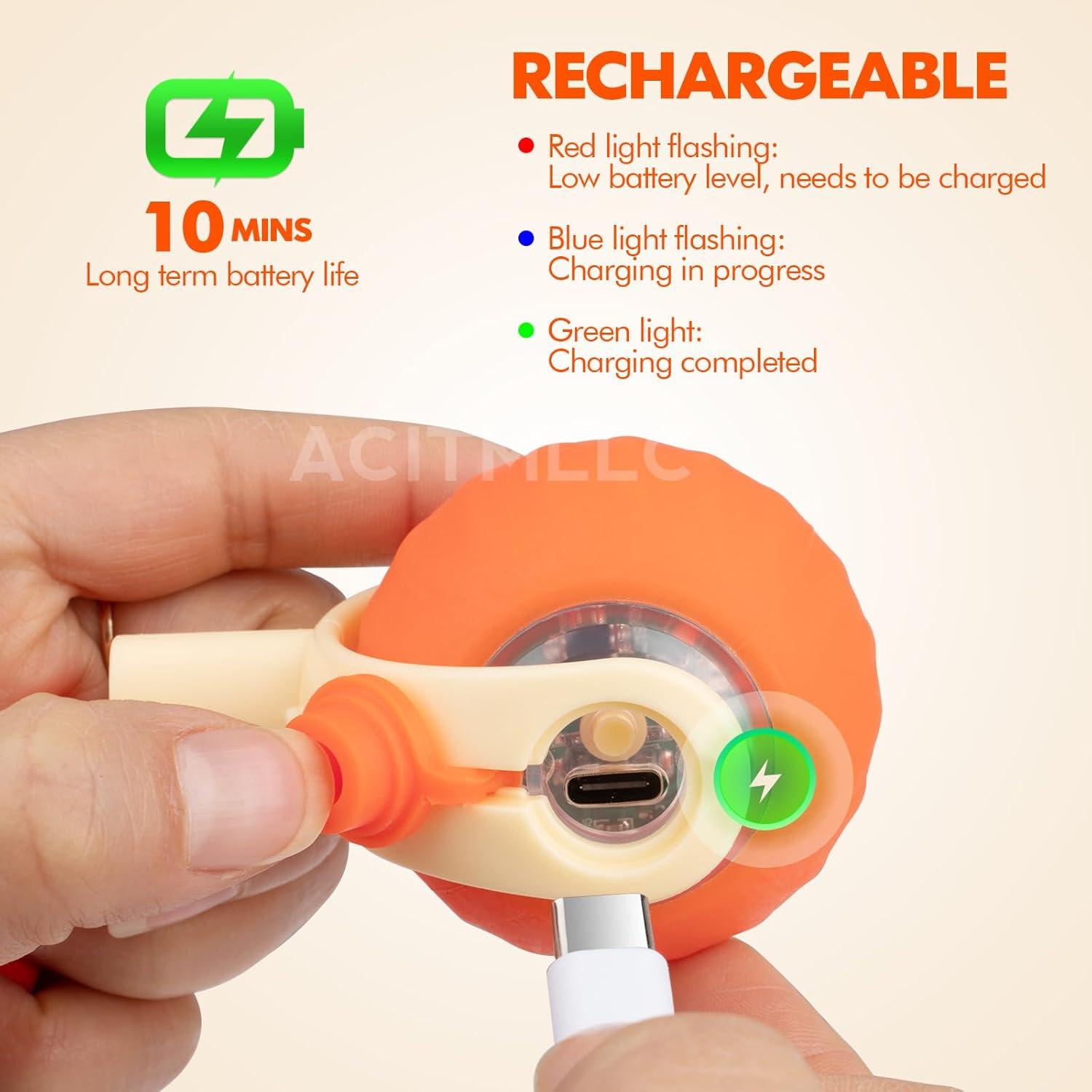 Bola Interactiva para Gatos y Perros ACITMLLC Naranja