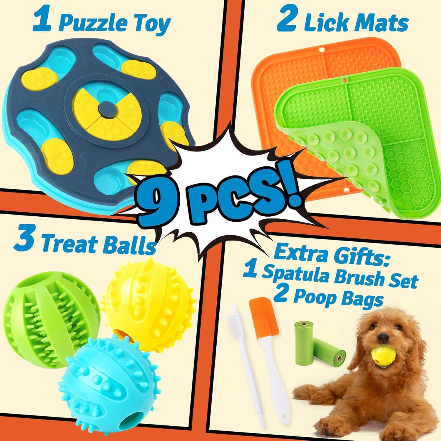 Juego de Rompecabezas para Perros Forfon 9 Piezas Enriquecimiento