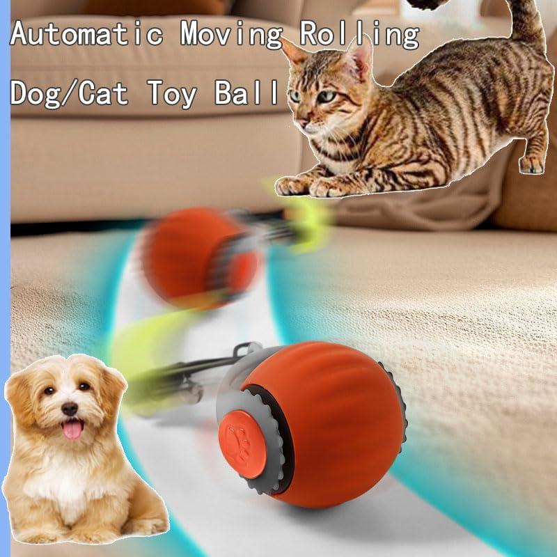 Pelotas de Juguete Automáticas para Gatos FTUHUJ Naranja y Azul