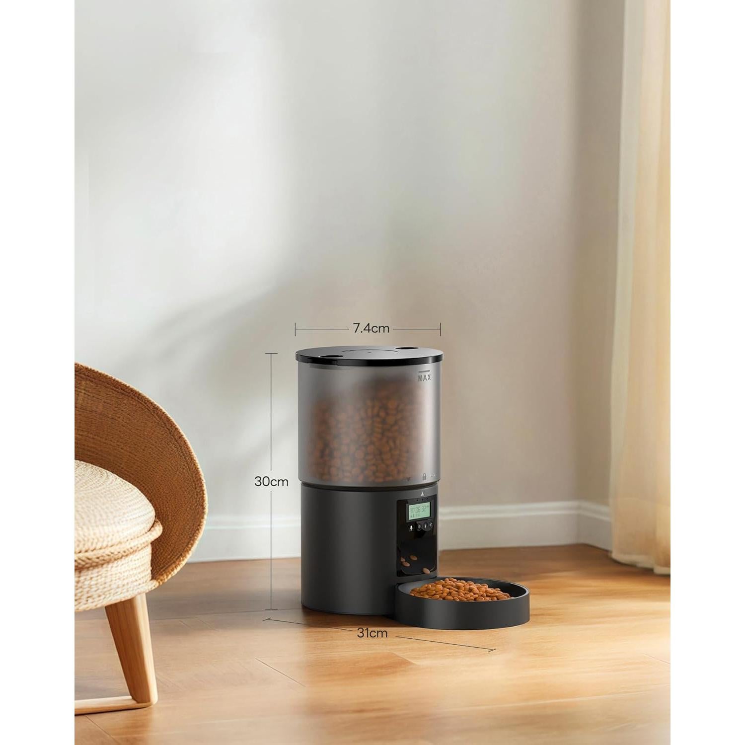 Dispensador Automático de Comida POOEKEN 4L para Gatos