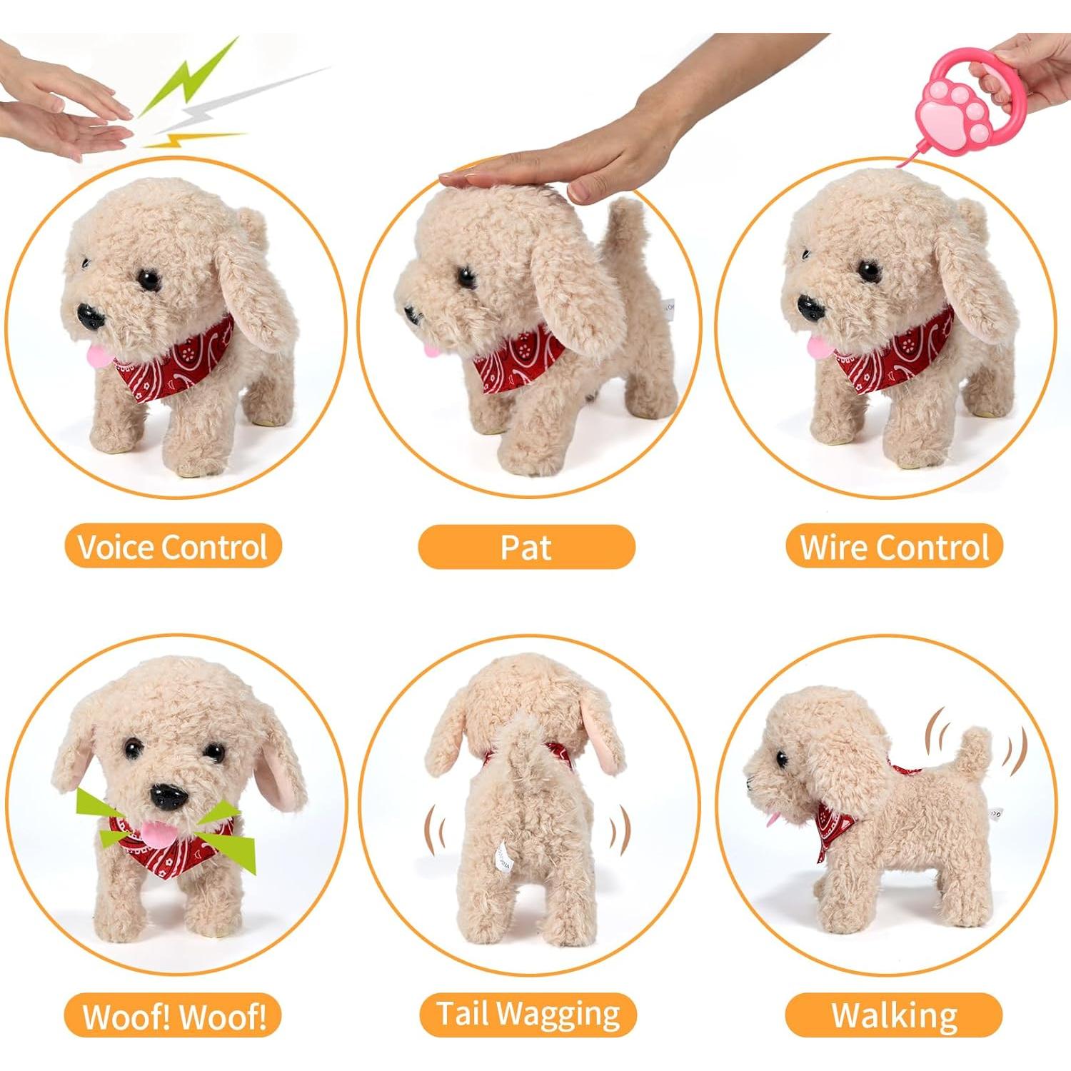 Perro Robot Interactivo GOBRILLFUN con Control Remoto 23cm