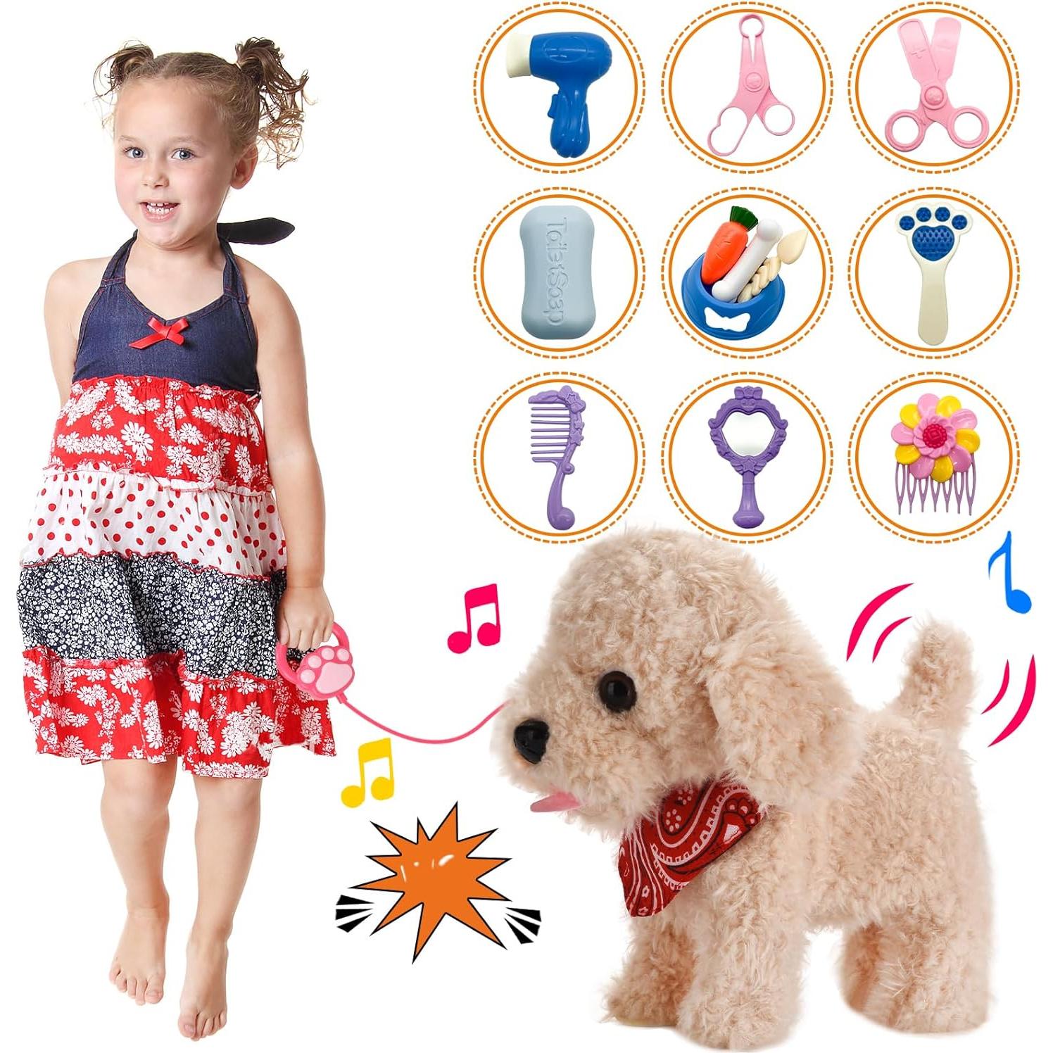 Perro Robot Interactivo GOBRILLFUN con Control Remoto 23cm