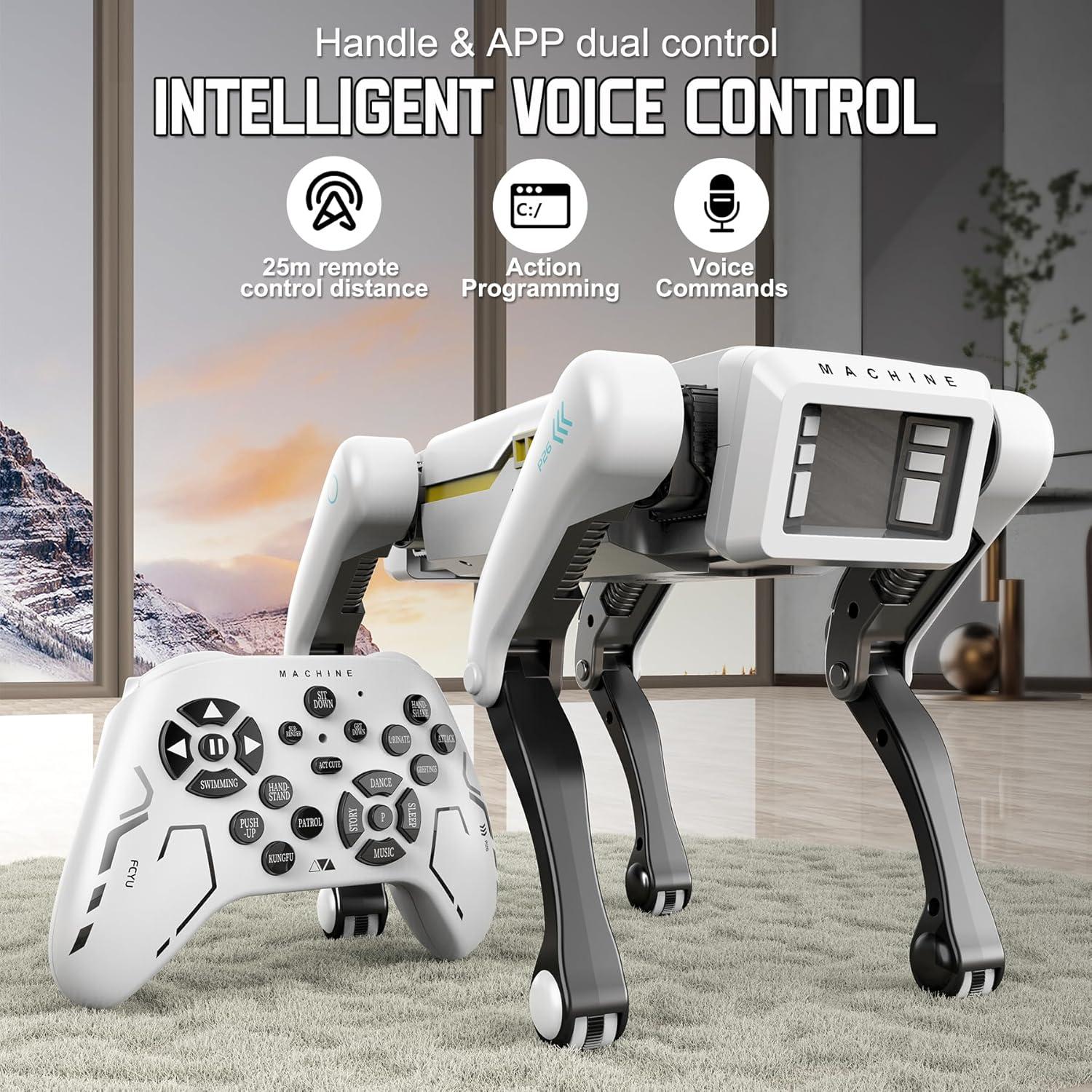 Perro Robot Inteligente Petma ST01, Control Remoto y APP, 31cm