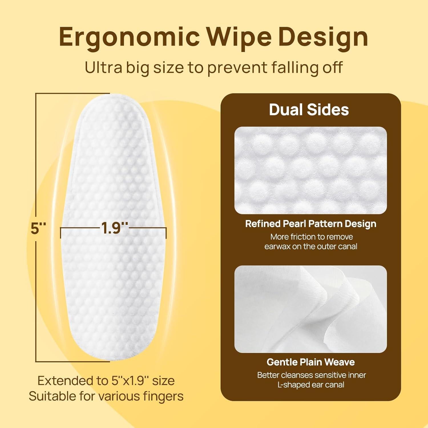 Toallitas para Oídos HICC PET 50 Unidades Aroma Coco