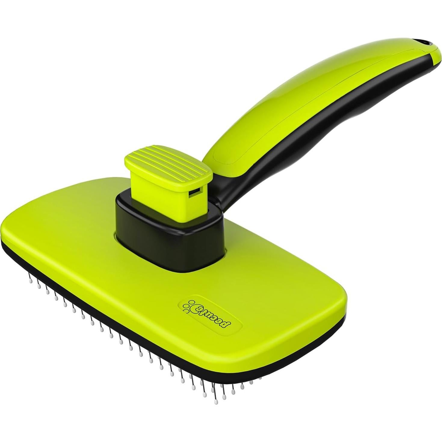 Cepillo Autolimpiante Pecute para Perros y Gatos Verde