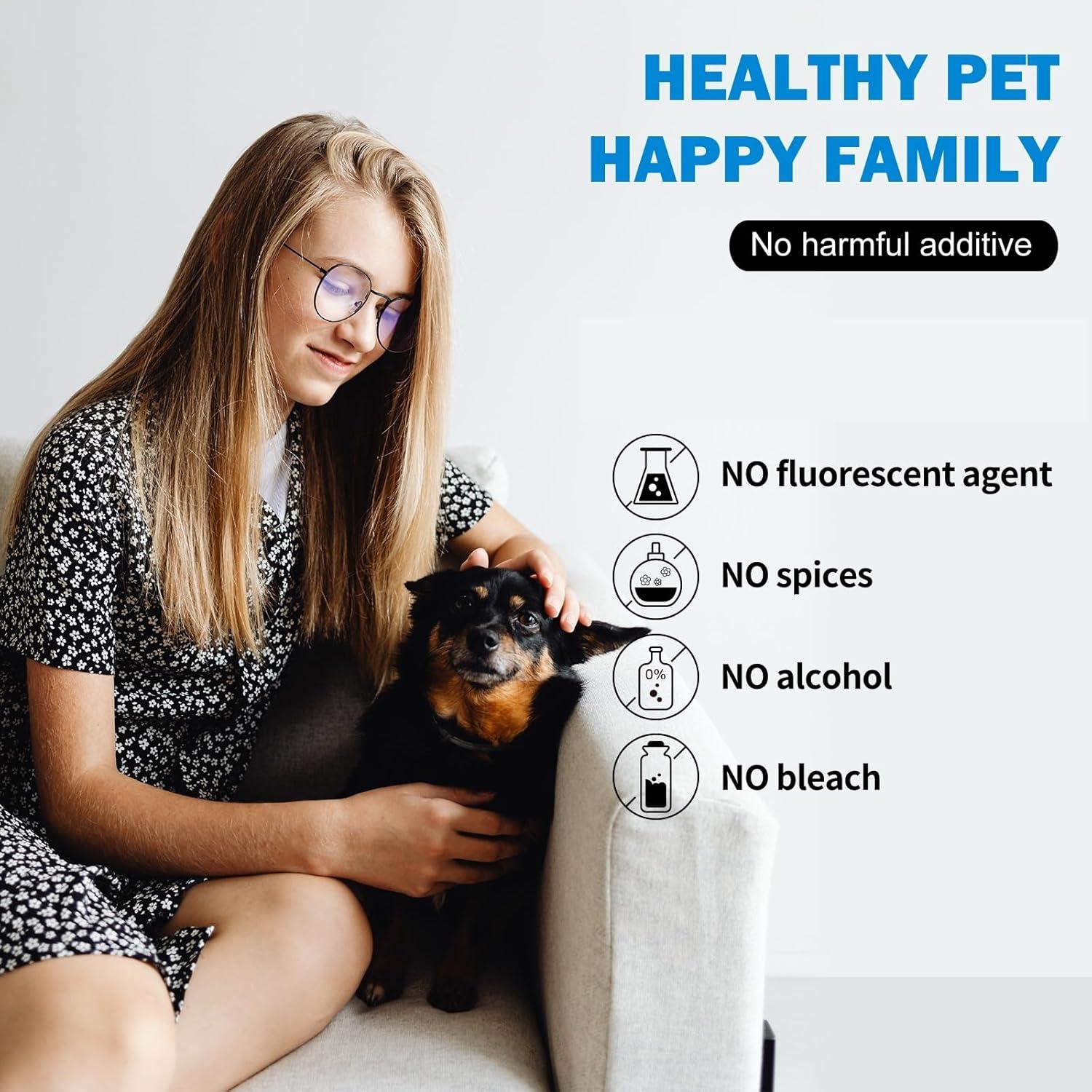 300 Toallitas Biodegradables OPULA para Ojos de Mascotas