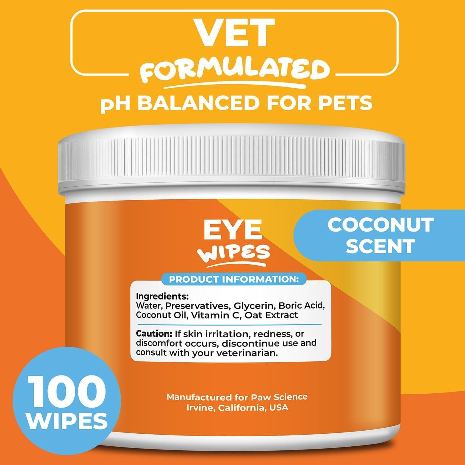 Toallitas Hipoalergénicas Paw Science para Ojos de Perro