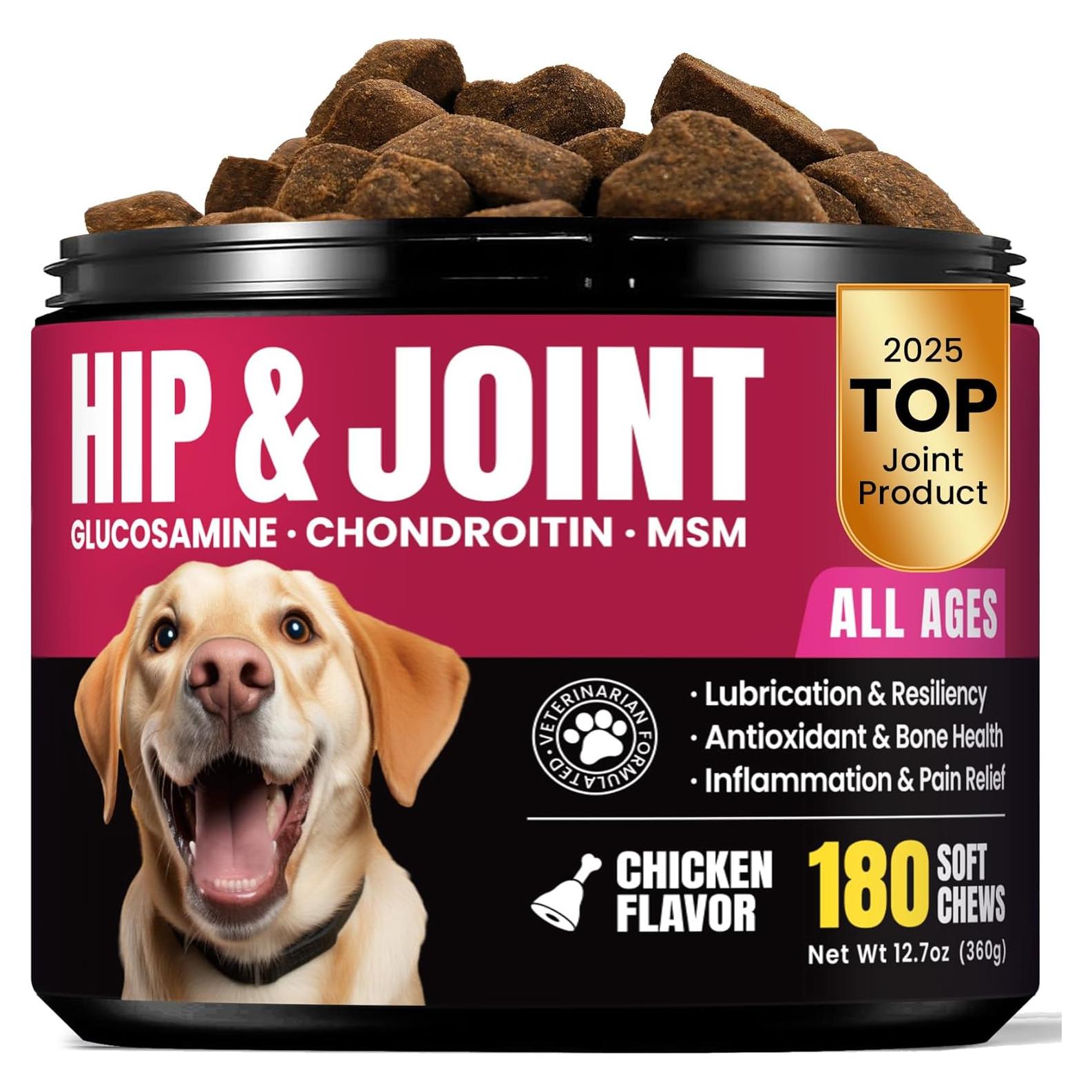 Suplemento de Glucosamina BuddyCheer para Perros 180 Chews