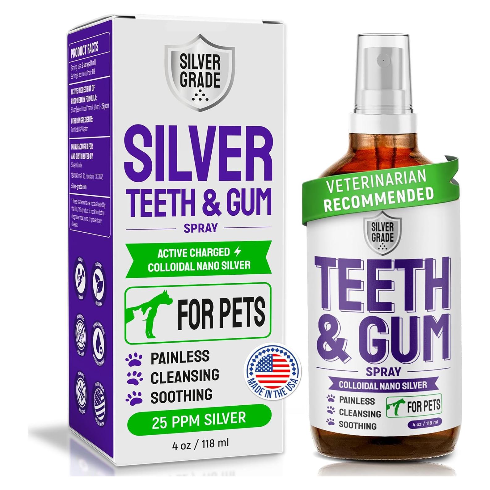 Spray Dental Silver Grade para Perros y Gatos 113g