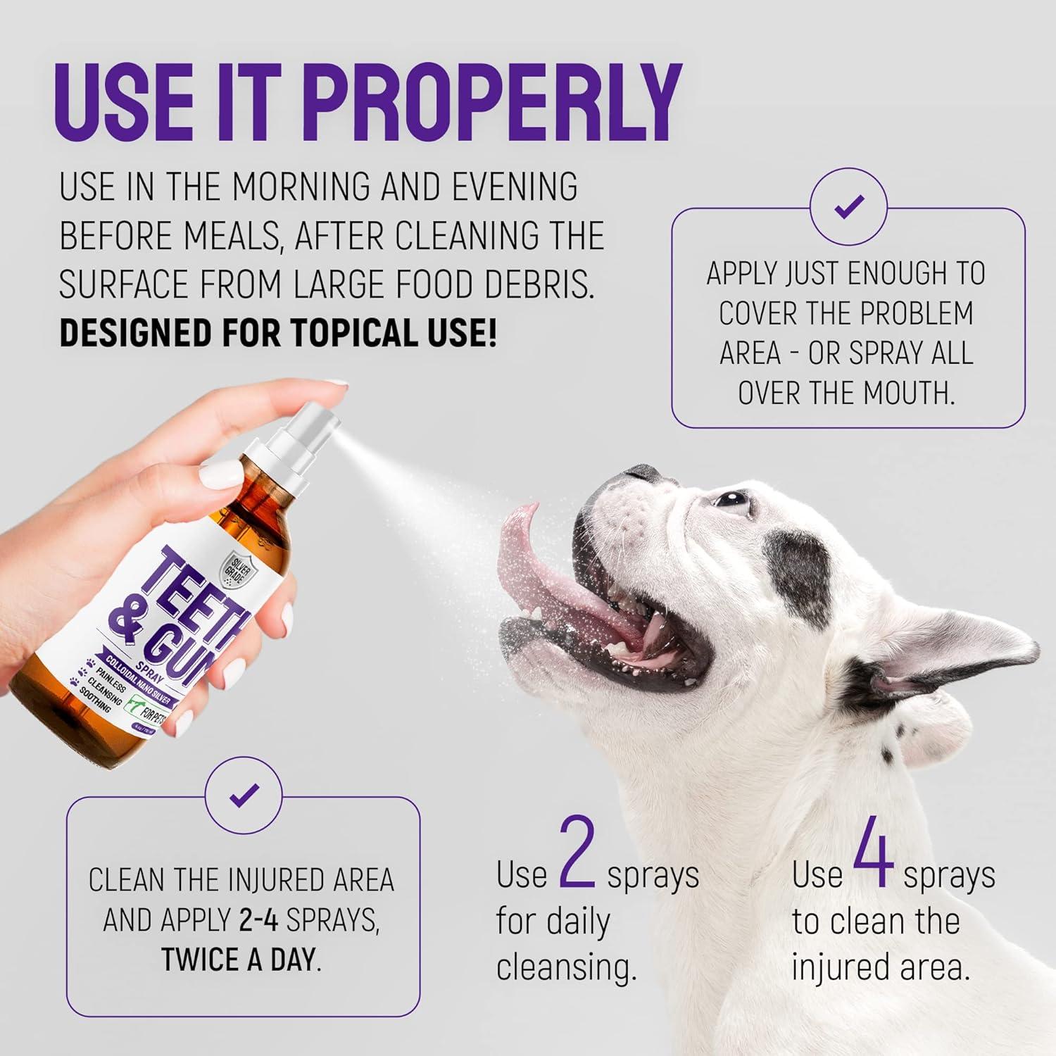 Spray Dental Silver Grade para Perros y Gatos 113g