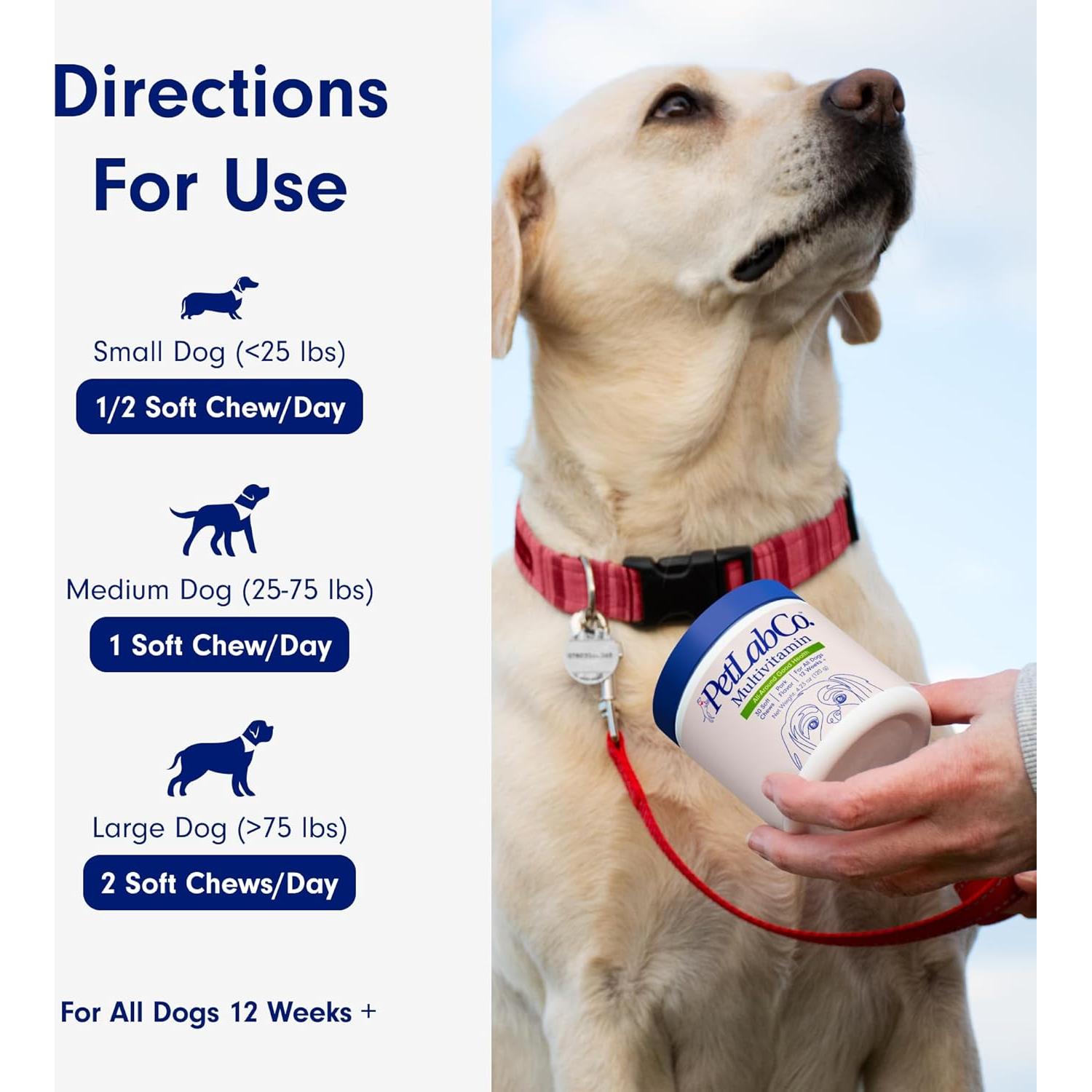 Multivitaminas Masticables para Perros PetLab Co. 22 en 1