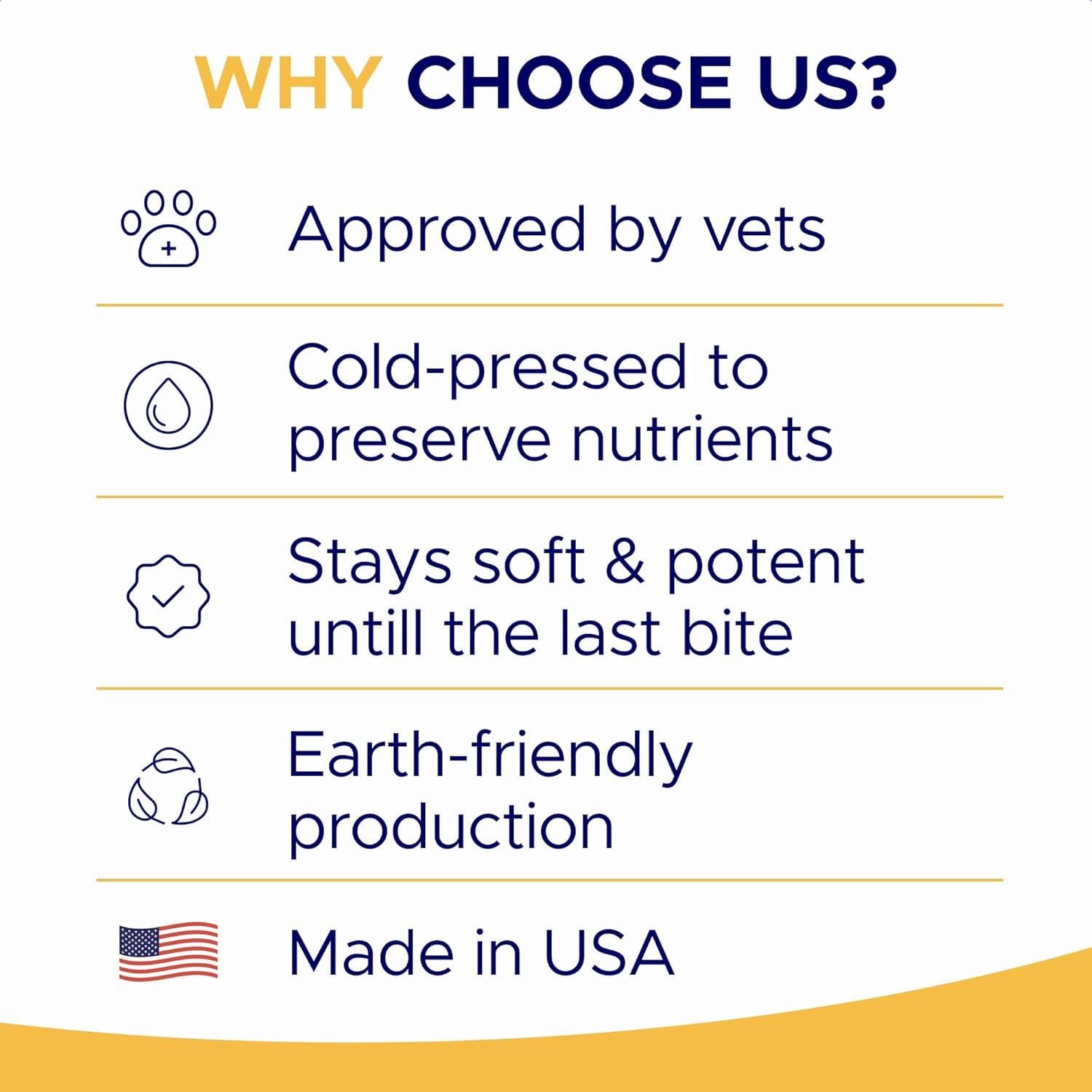 Masticables Omega 3 para Perros GOODGROWLIES 180 Ct