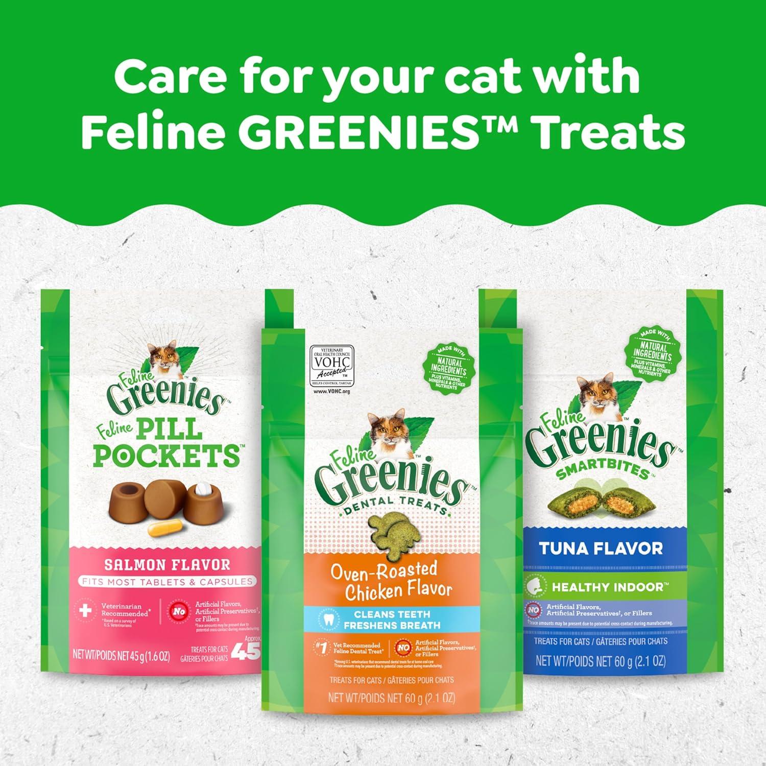 Greenies Feline Treats Dentales Catnip 280g - Gato Adulto