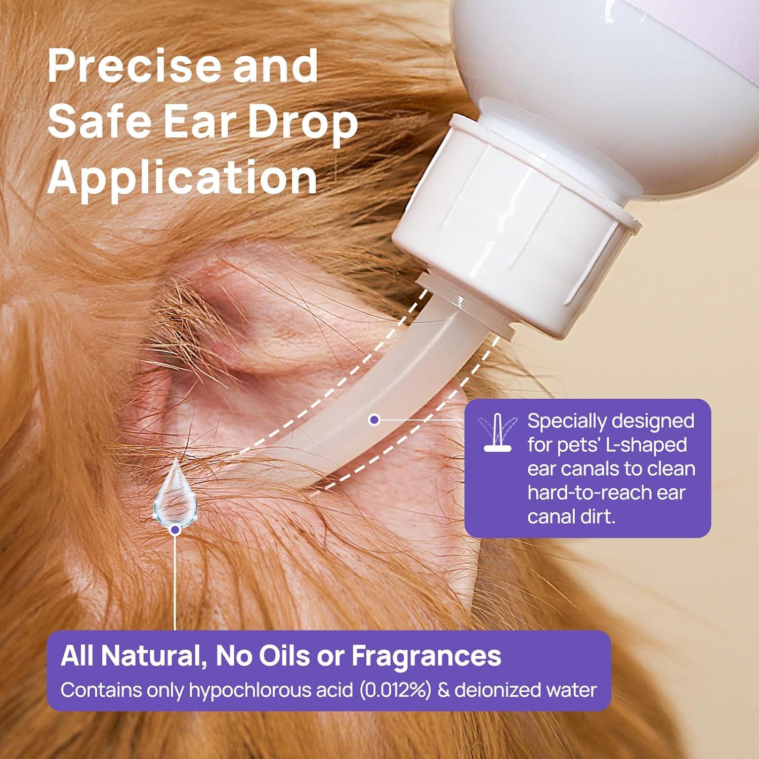 Gotas para Oídos HICC Pet 118 ml - Tratamiento Infecciones Perros y Gatos