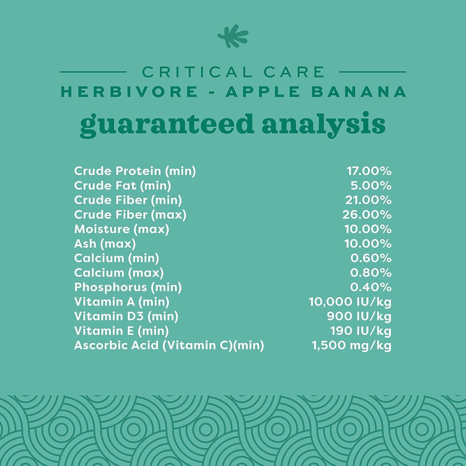 Oxbow Critical Care Herbivore 141g - Comida para Cobayas y Conejos