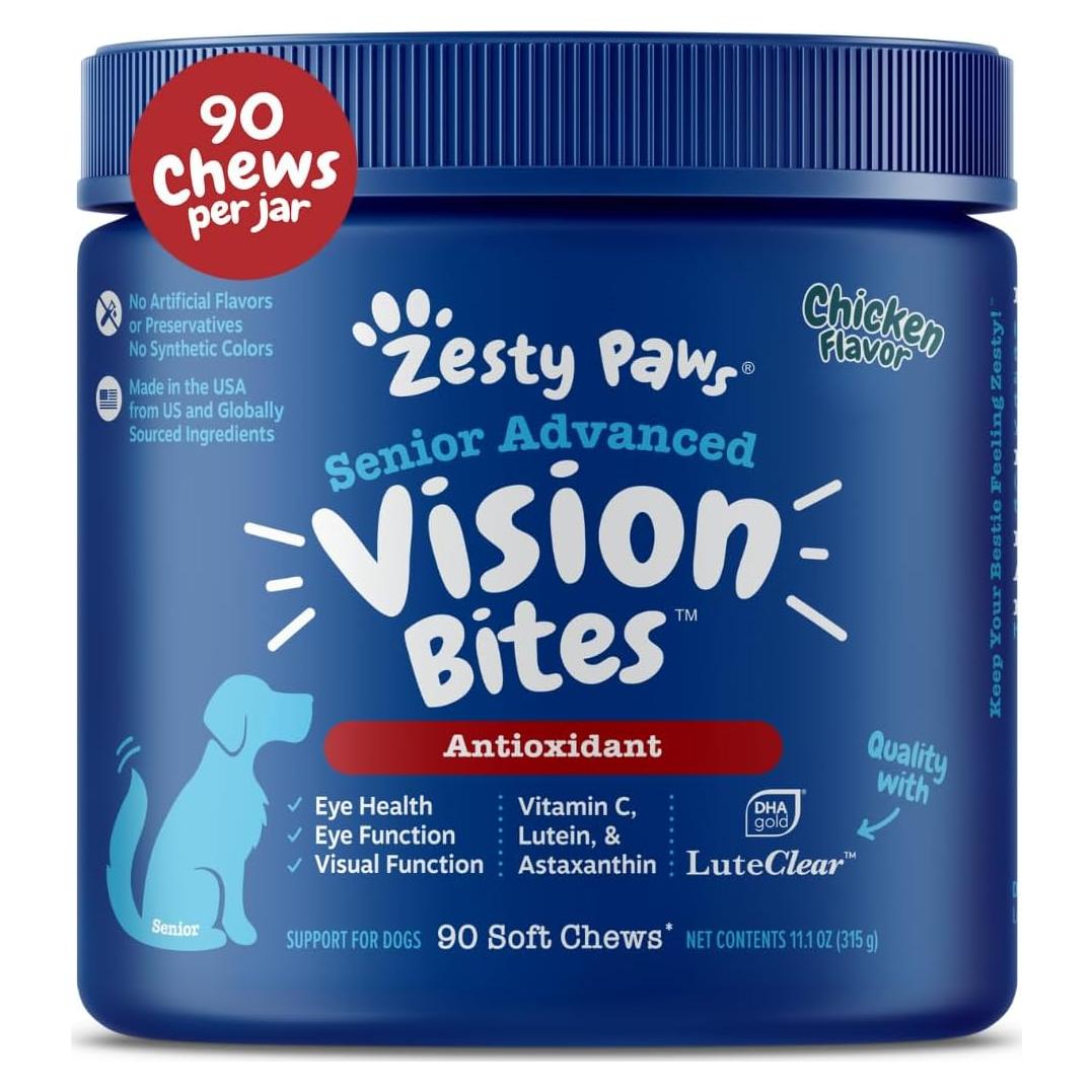 Suplemento Zesty Paws para Ojos de Perros - 90 Masticables