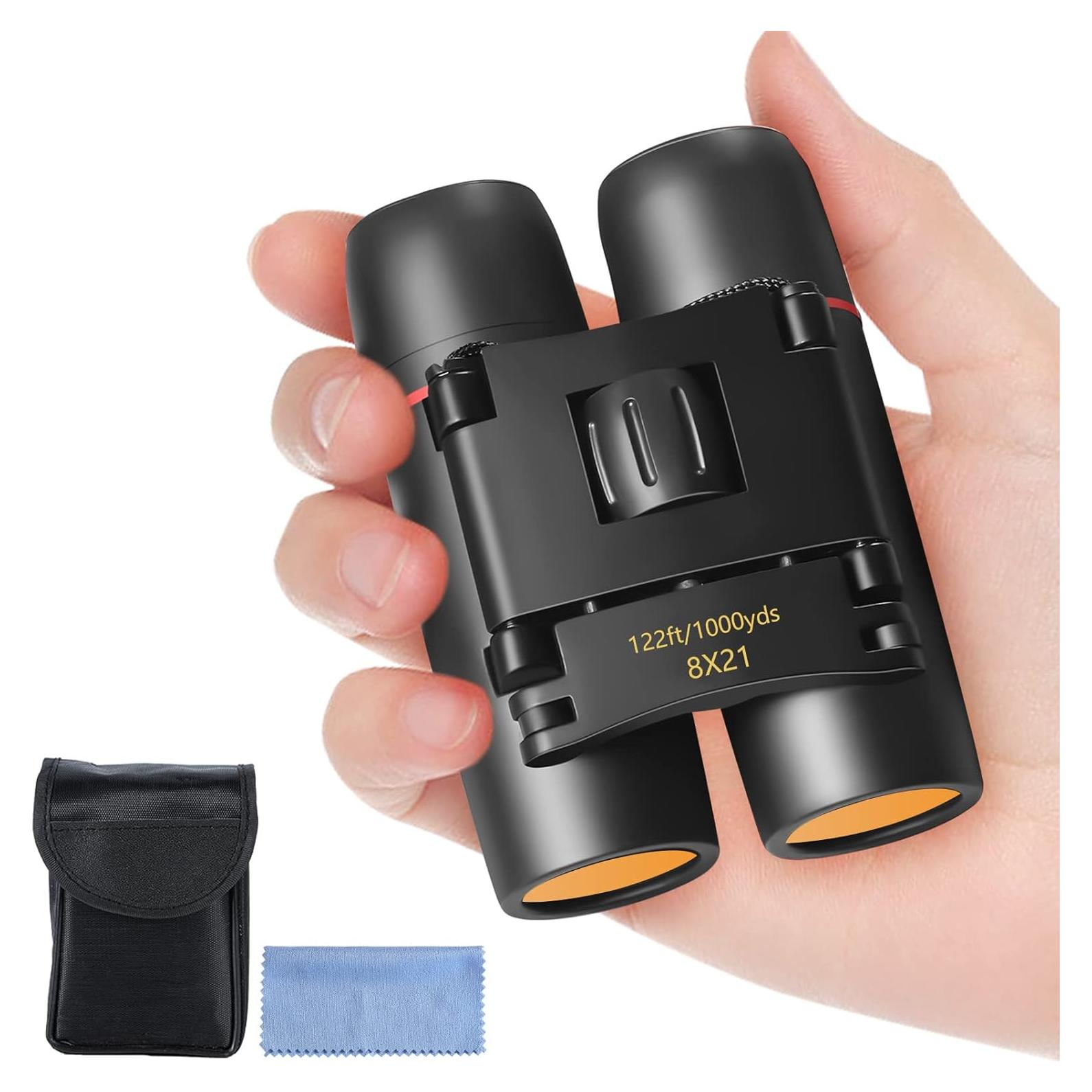 Binoculares Compactos AHFLRITO 8X Plegables Impermeables