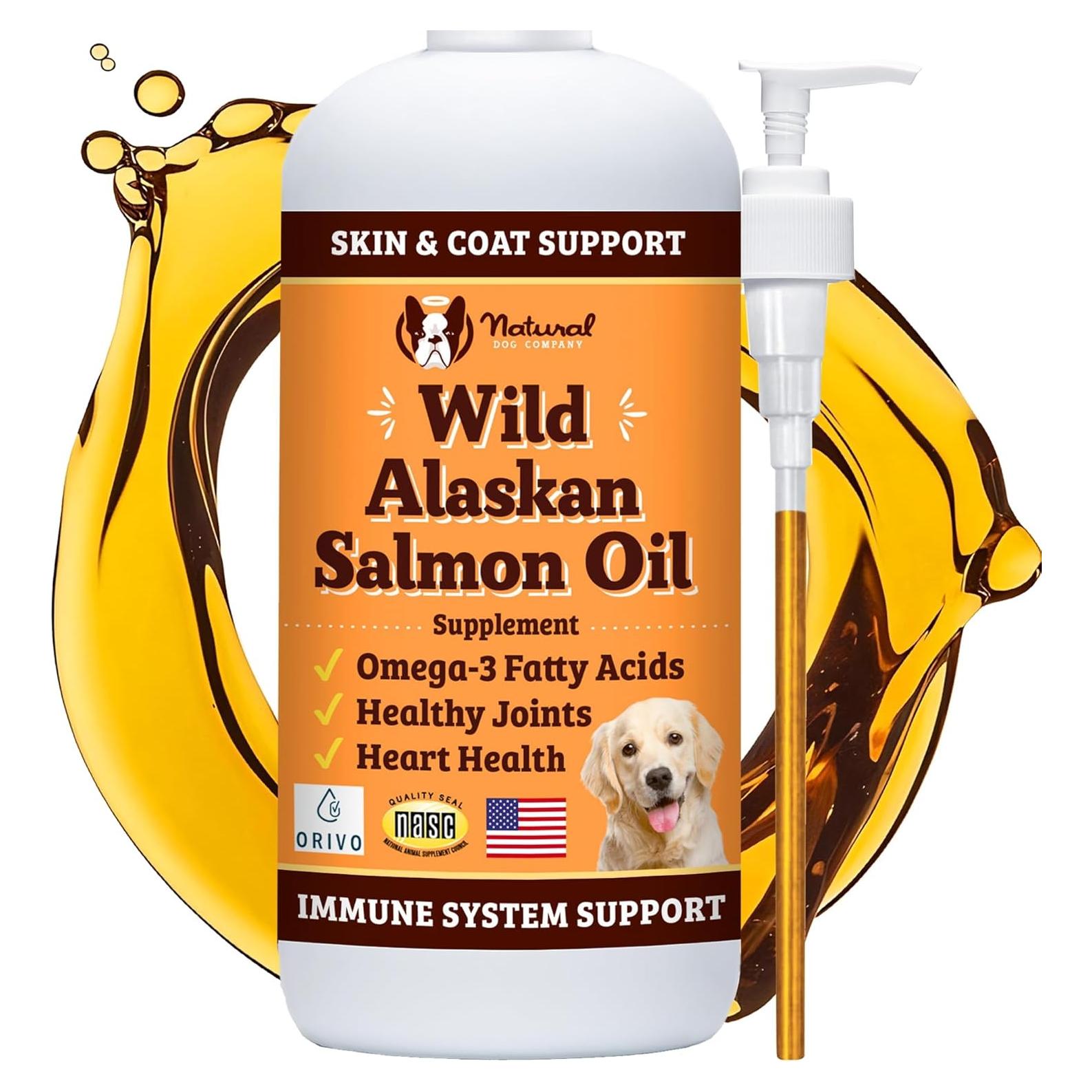 Aceite de Salmón Salvaje de Alaska Natural Dog 473 ml