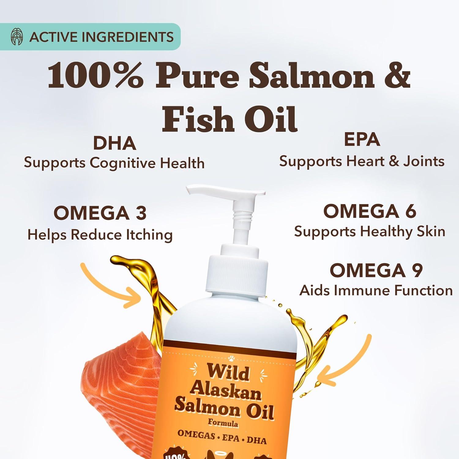 Aceite de Salmón Salvaje de Alaska Natural Dog 473 ml