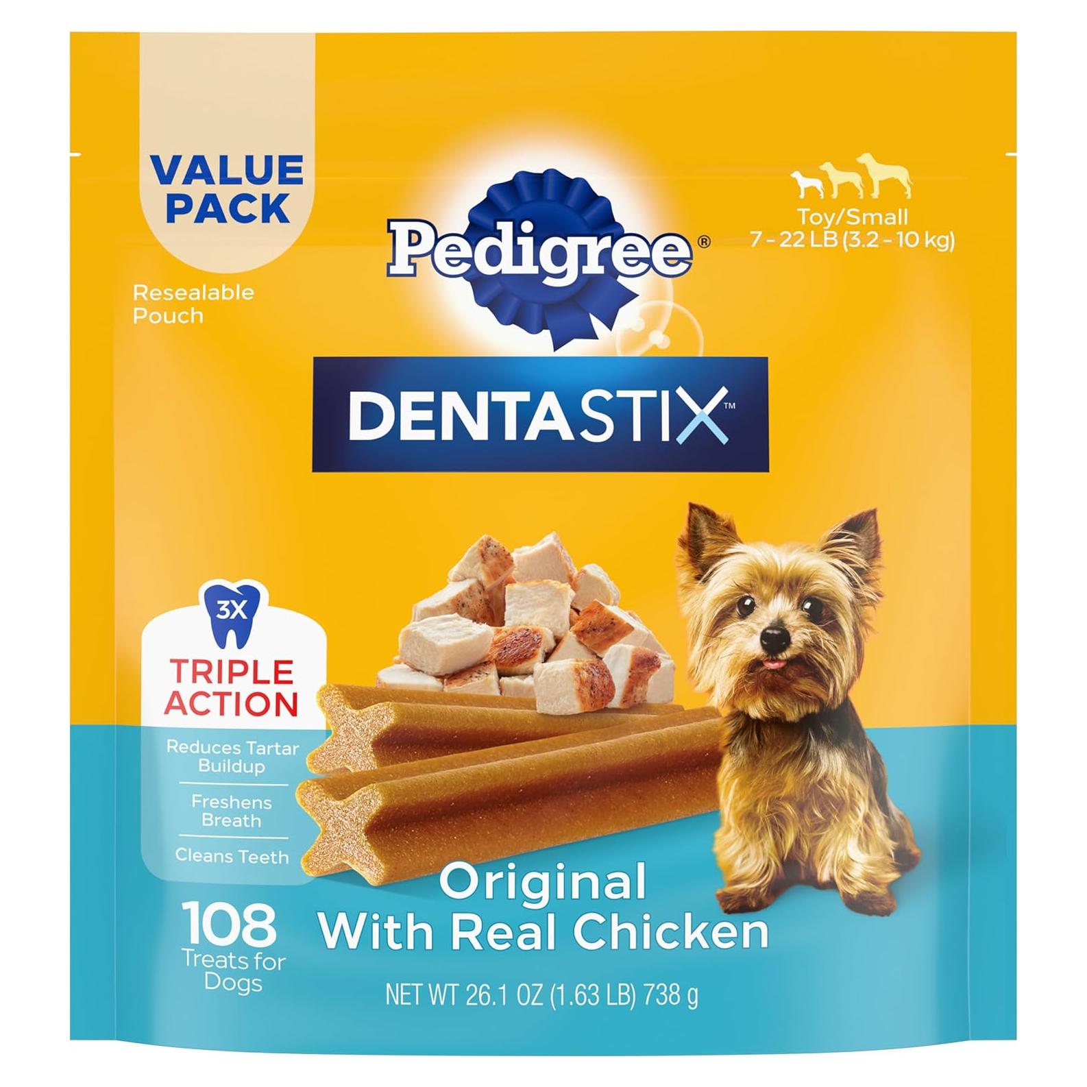 Golosinas Dentales Pedigree Dentastix 0.74 kg Perros Pequeños