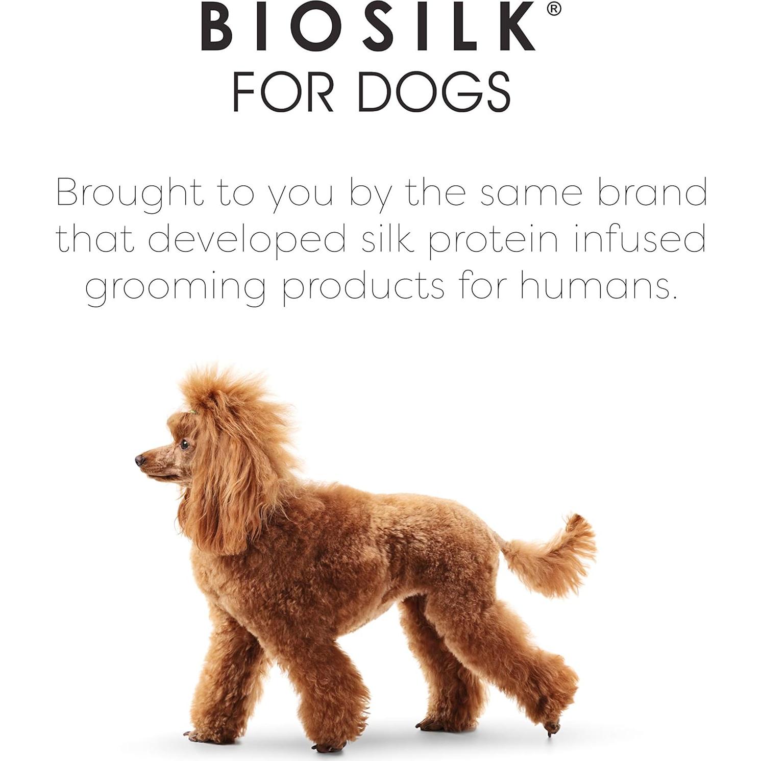 Cepillo Desenredante Ecológico BioSilk para Perros Azul