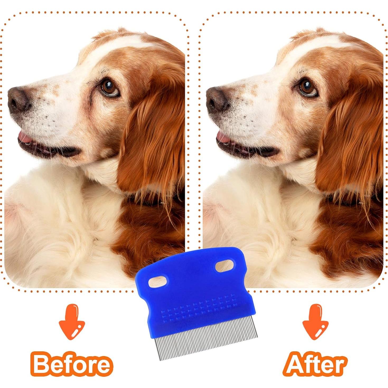 Kit de Peines para Acicalamiento GUBCUB 2-en-1 para Perros