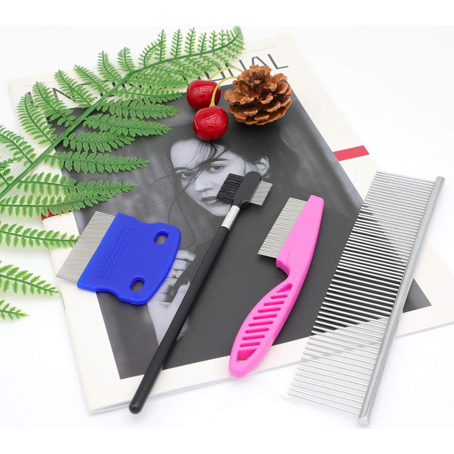 Kit de Peines para Acicalamiento GUBCUB 2-en-1 para Perros