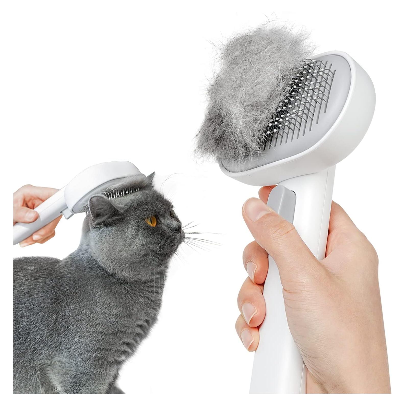 Cepillo para Gatos Aumuca Blanco Deshedding 21.5cm