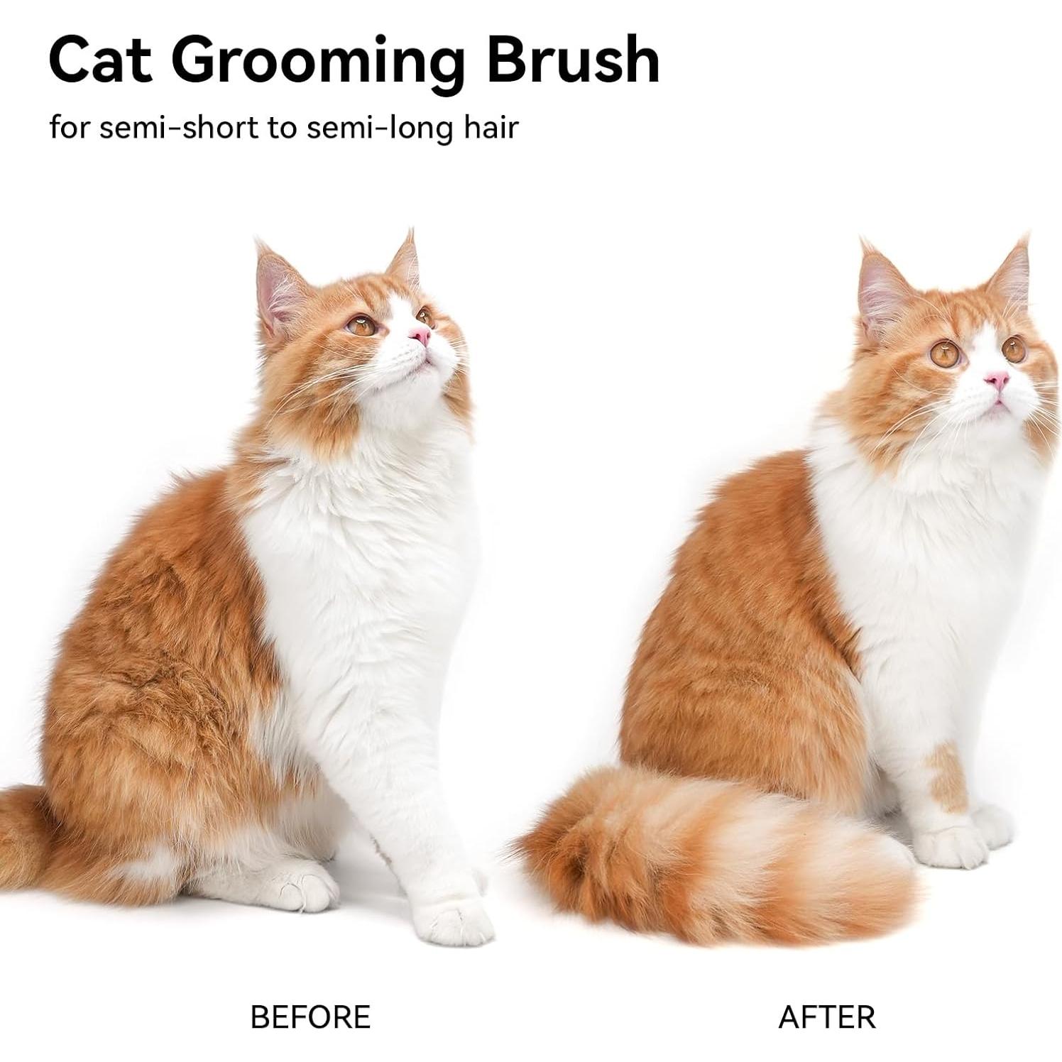 Cepillo para Gatos Aumuca Blanco Deshedding 21.5cm